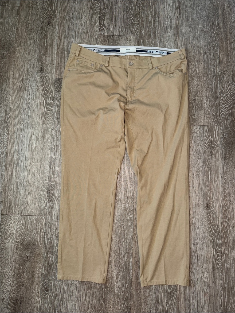 BRAX Light Hi-Flex Chuck 5-Pocket Pant Size 40X30 Beige golf tan outdoor